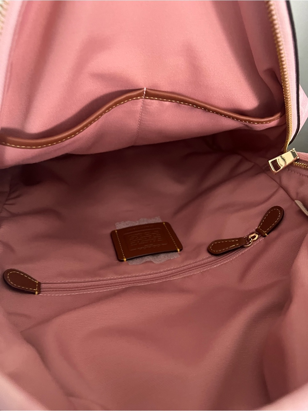 Coach Taylor Backpack In Powder Pink Color - Picture 7 of 13